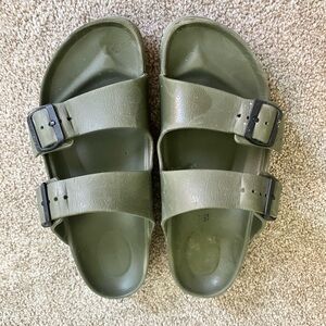 Birkenstock Arizona Essentials EVA Green Two‎ Buckled Sandals EU 41 US 10-10.5